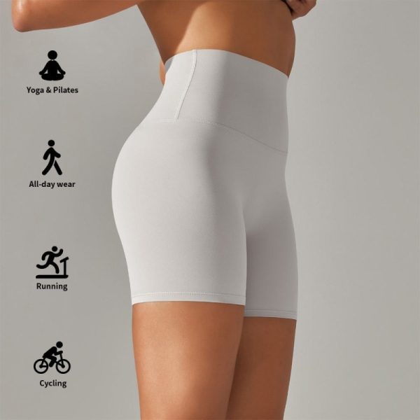 Custom Butt Lifting Workout Yoga Active Shorts Manufacturer | Compression Gym Biker Shorts Supplier - 图片 4