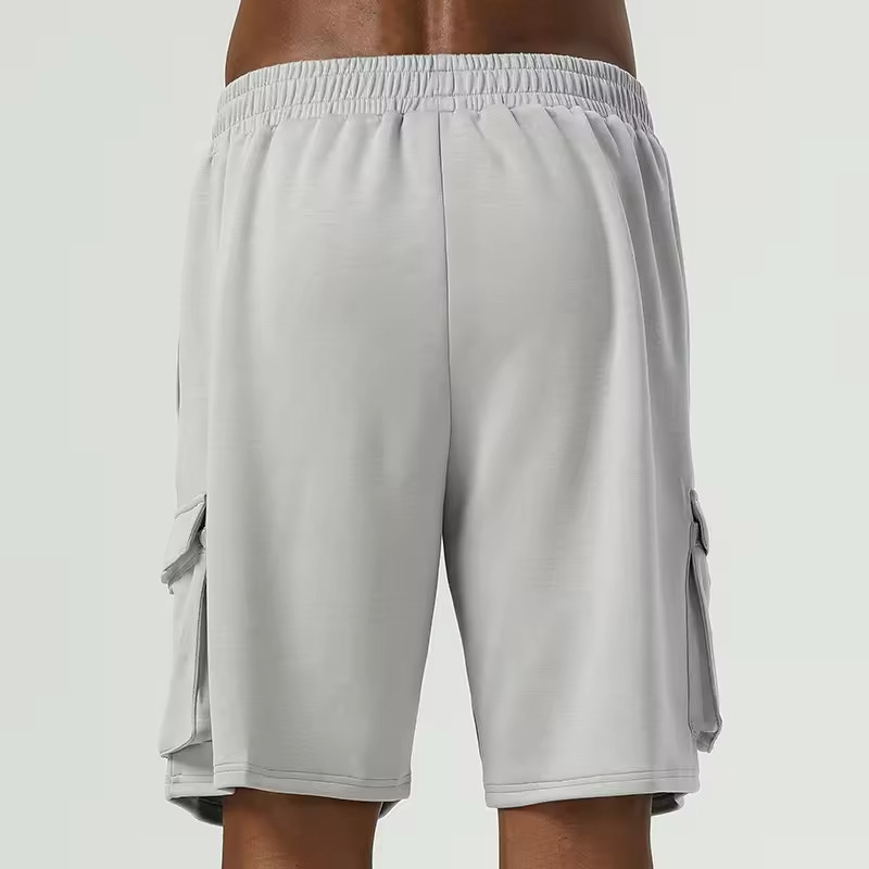Breathable Sports Big Pocket Shorts Manufacturers丨Cotton Polyester Gym Shorts factory - 图片 2
