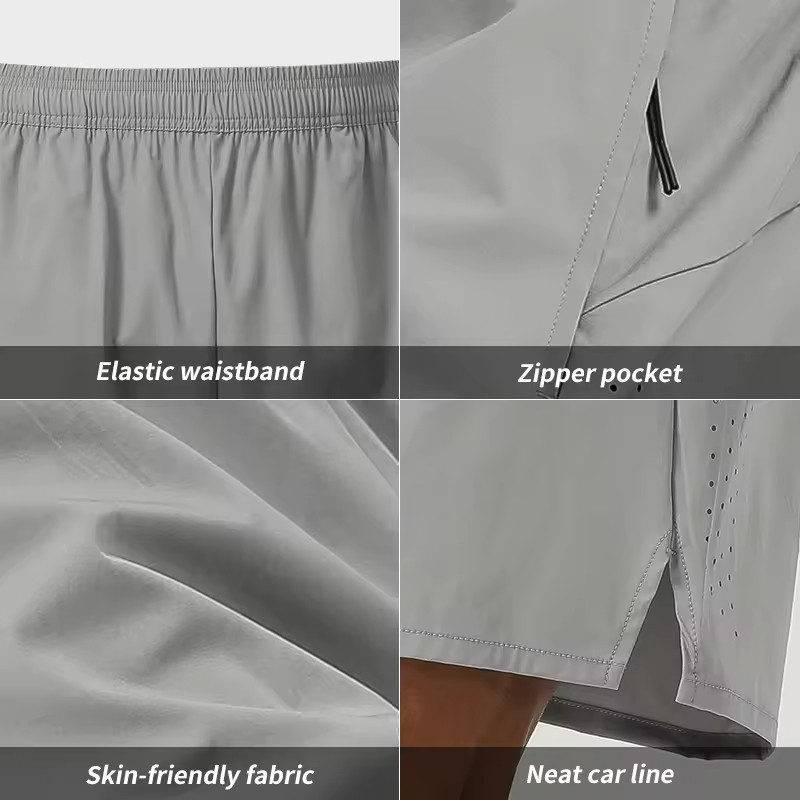 Breathable Army Green Sports Pocket Shorts Manufacturers丨 Exercise Half Shorts factory - 图片 5