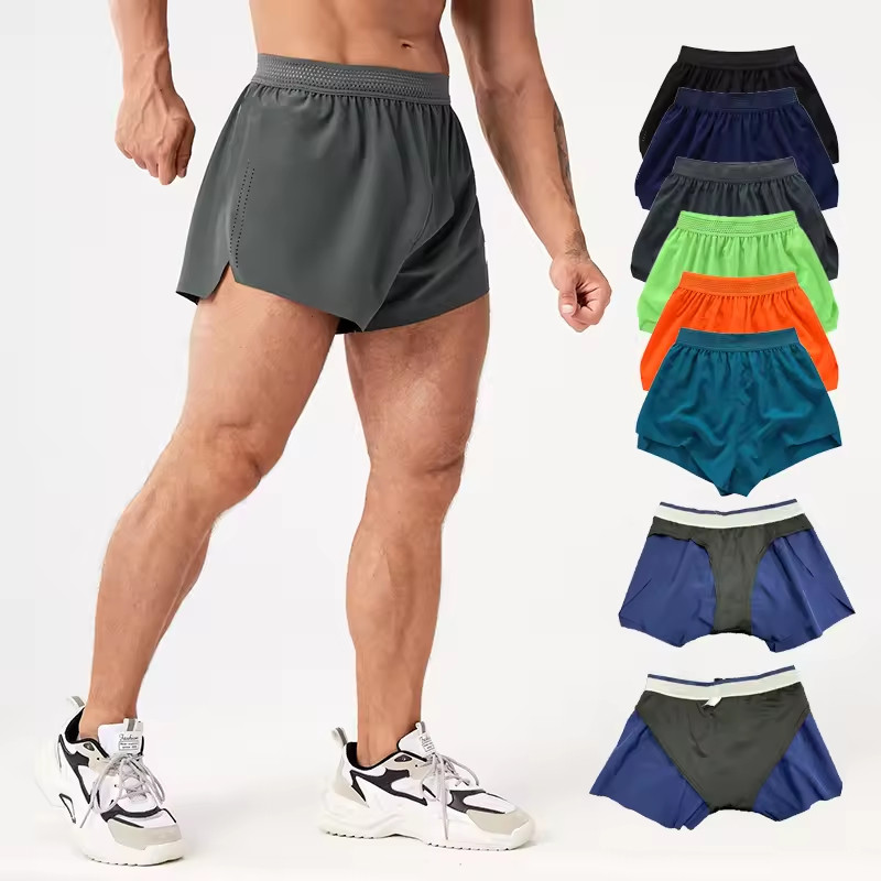 Double Layers Fitness Training Shorts Manufacturers丨Custom Running Men Shorts factory - 图片 4