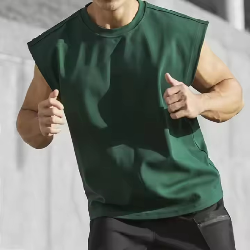 Custom Men Sleeveless Tank Top Manufacturers 丨 Plus Size Activewear Gym Tops Fitness Wear factory - 图片 3