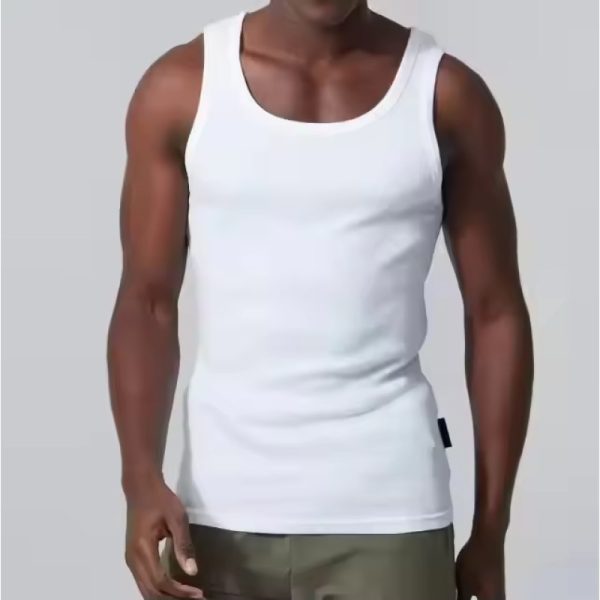 Custom Men Gym Ribbed Tank Top Manufacturers丨 Running Compression Athletic Stringer factory - 图片 5
