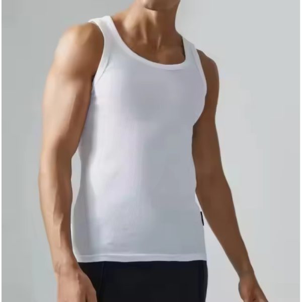 Custom Men Gym Ribbed Tank Top Manufacturers丨 Running Compression Athletic Stringer factory - 图片 2