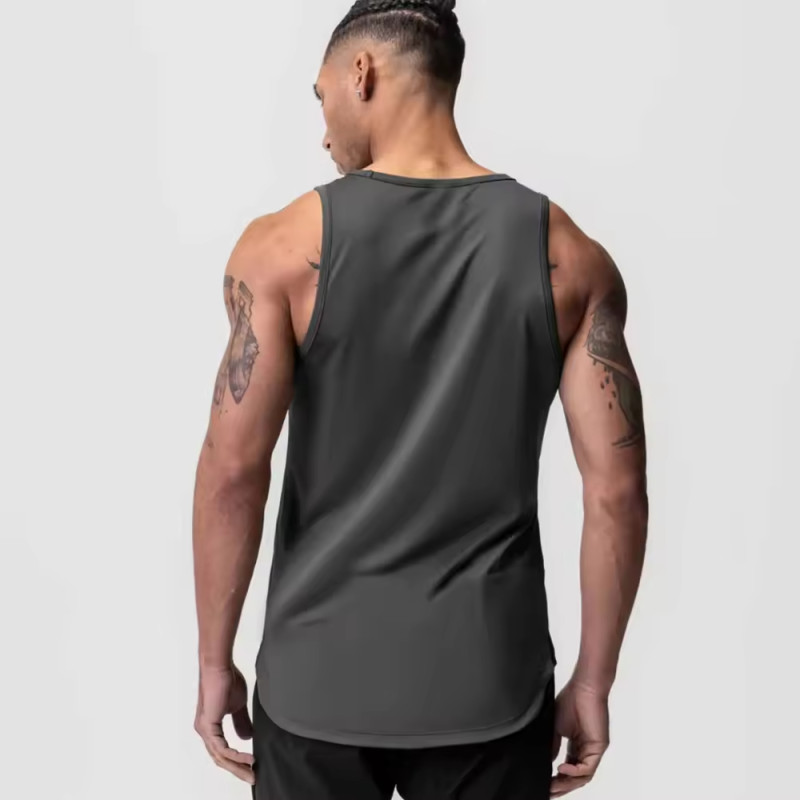 Custom Men's Cotton Tank Top Manufacturers丨 Gym Compression Athletic Stringer factory - 图片 3