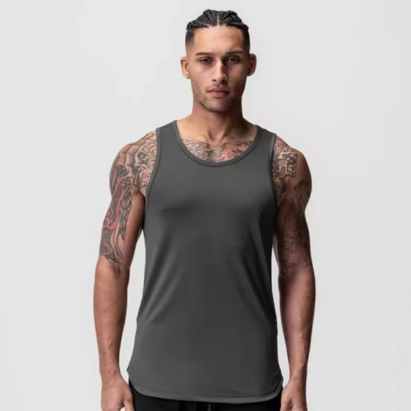Custom Men's Cotton Tank Top Manufacturers丨 Gym Compression Athletic Stringer factory - 图片 4