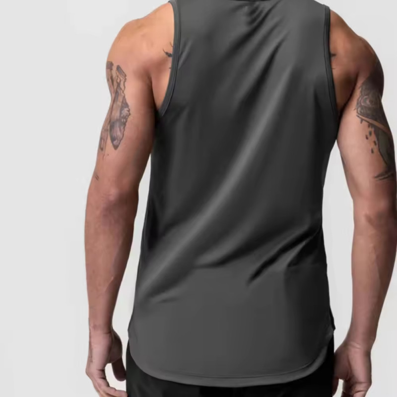 Custom Men's Cotton Tank Top Manufacturers丨 Gym Compression Athletic Stringer factory - 图片 5