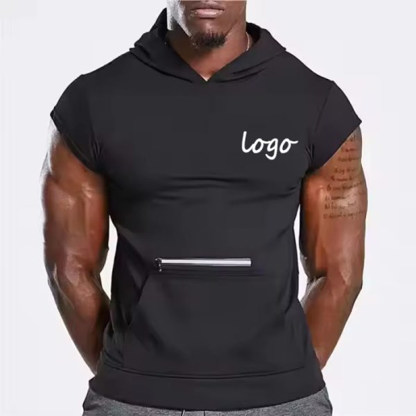Custom Hooded Tank Top With Zipper Pocket Manufacturers丨 Quick Dry Blank Tank Top factory