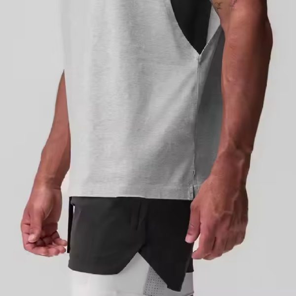 Custom Sleeveless Deep Arm Hole Muscle Tank Tops Manufacturers丨 Gym Bodybuilding Tank Top factory - 图片 3
