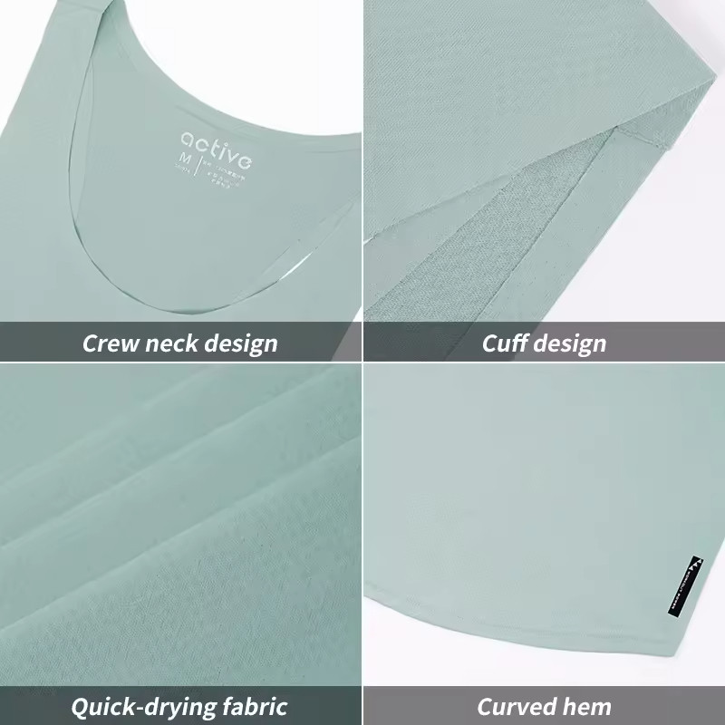 Custom Muscle Fit Workout Tank Top Manufacturers丨 Training Outdoor Fitness Compression Tank Tops factory - 图片 5