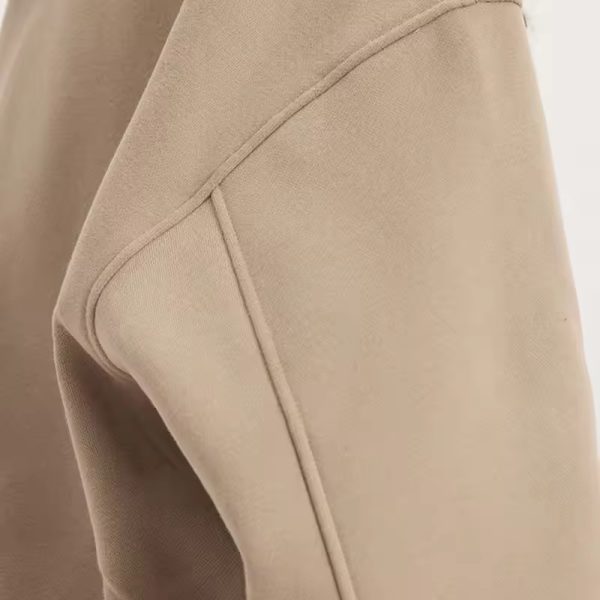 Custom Women Fleece Crop Hoodie Manufacturer | Oversized Warm Winter Thick Cotton hoodie suppliers - 图片 4