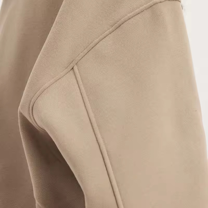 Custom Women Fleece Crop Hoodie Manufacturer | Oversized Warm Winter Thick Cotton hoodie suppliers - 图片 4