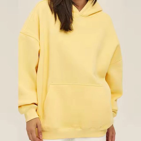 Custom Women Print Logo Oversized Fit Hoodie Manufacturer | Fleece Heavy Weight hoodie suppliers - 图片 2