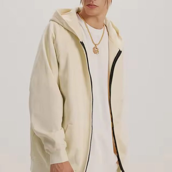 Custom Men's Zip up Hoodies manufacturer | Oversized Print Logo Jackets hoodie manufacturer - 图片 3