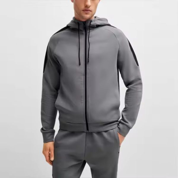 Running Sweat Cotton Spandex Jacket Manufacturer | Custom Sports Training Jacket Supplier - 图片 5