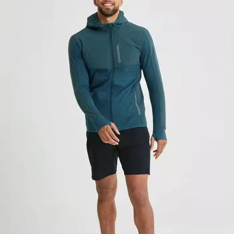 Polyester Spandex Outdoor Full-zip Jacket Manufacturer | Custom Cycling Training Jacket Supplier - 图片 2
