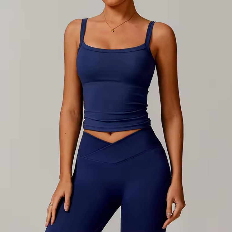 High Support Tank Tops Manufacturer | Custom Yoga Women Workout Tank Top factory - 图片 4