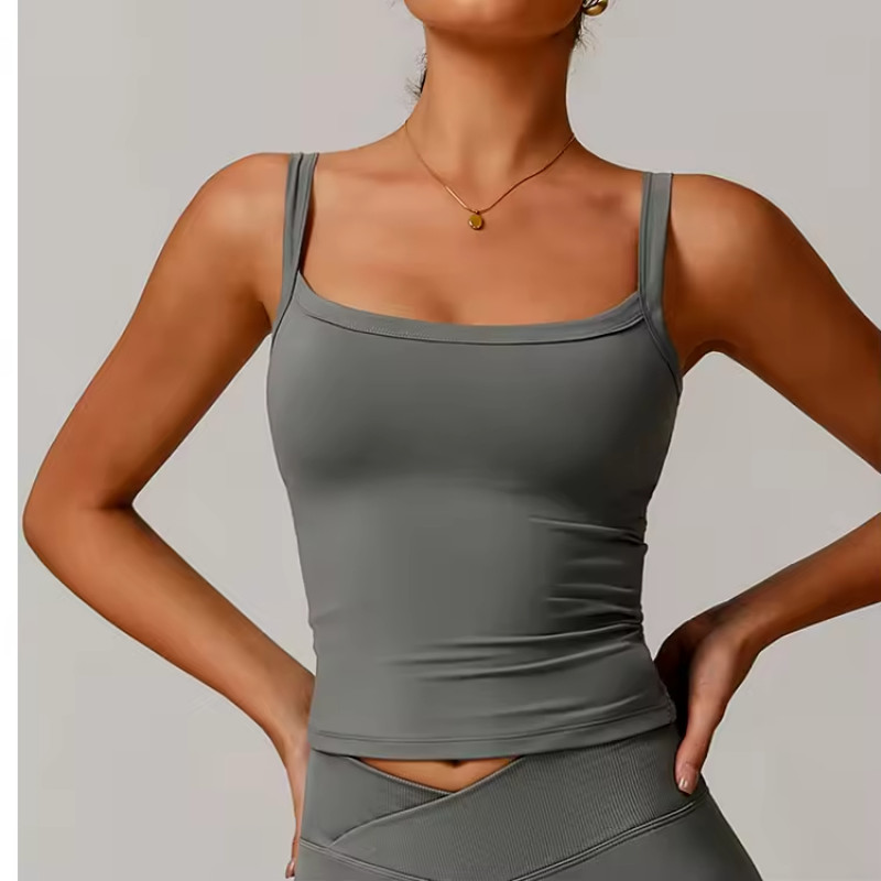 High Support Tank Tops Manufacturer | Custom Yoga Women Workout Tank Top factory - 图片 2