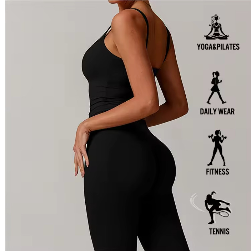 High Support Tank Tops Manufacturer | Custom Yoga Women Workout Tank Top factory - 图片 3