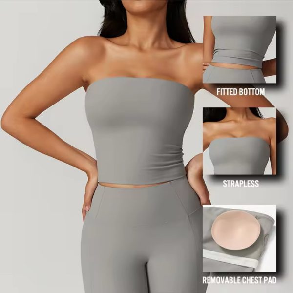 Beautiful Back Built in Bra Top Manufacturer | Women Workout Fitness Top factory - 图片 5