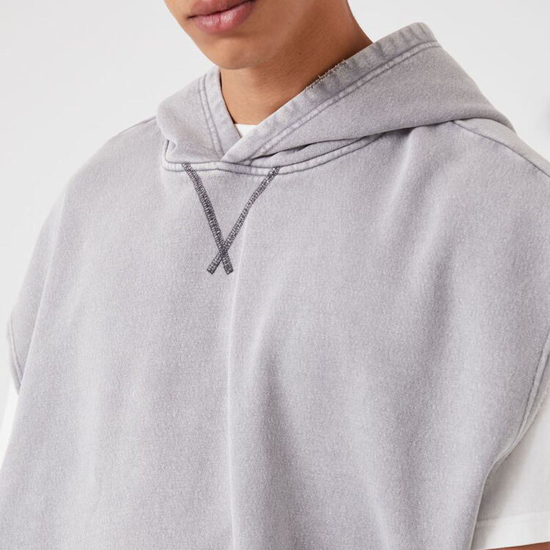Tank Tops Sleeveless Hoodie Manufacturer | Pullover Sleeveless Hoodies Supplier - 图片 4