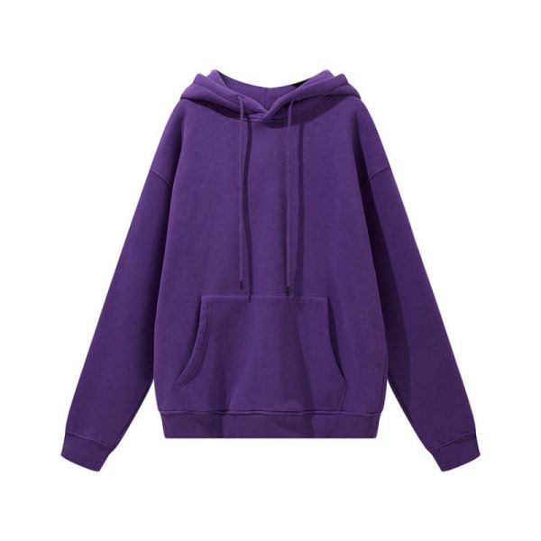 plus size fleece Hoodie Manufacturer | Cotton oversized pullover Drop Shoulder Hoodies - 图片 5