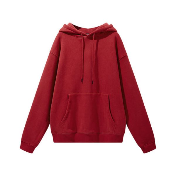 plus size fleece Hoodie Manufacturer | Cotton oversized pullover Drop Shoulder Hoodies - 图片 6