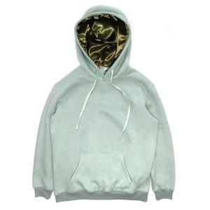 Satin Lined Men Hoodie Manufacturer | Luxury High Quality Pink Silk Long Sleeve Cotton Pullover Hoodies