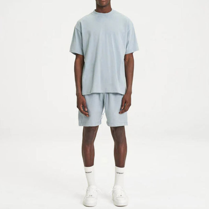 2 Piece Shorts Tracksuit Set Manufacturer | Custom Logo T Shirt And Shorts Tracksuit Supplier - 图片 2