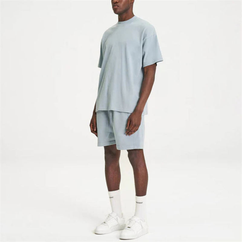 2 Piece Shorts Tracksuit Set Manufacturer | Custom Logo T Shirt And Shorts Tracksuit Supplier - 图片 3