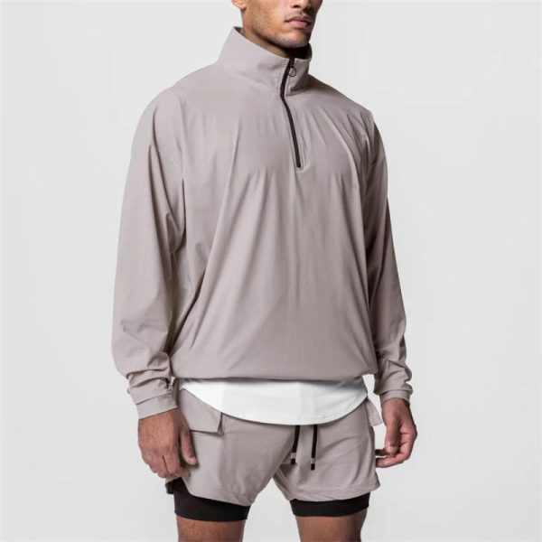 1/4 Zip Running Workout Tracksuit Set Manufacturer | Custom Logo Gym Active Clothing Tracksuit Supplier