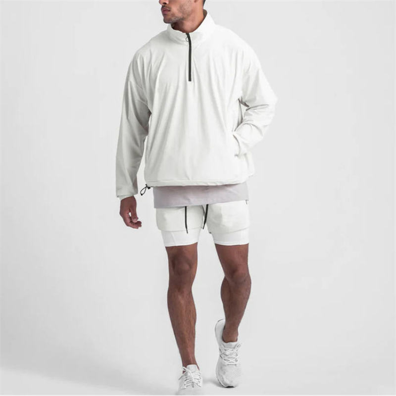 1/4 Zip Running Workout Tracksuit Set Manufacturer | Custom Logo Gym Active Clothing Tracksuit Supplier - 图片 4