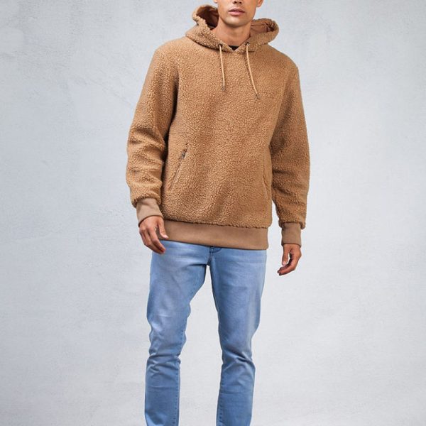 Mens Sherpa Fleece Hoodies Manufacturer | Cotton Clothing Men Cotton Sherpa Hoodies Manufacturer - 图片 4