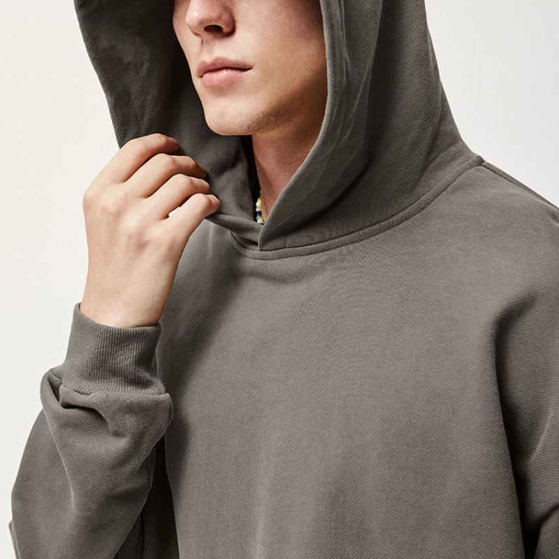 Streetwear Heavy Weight Oversize Hoodie Manufacturer | Drop Shoulder Plain Hoodies Manufacturer - 图片 4