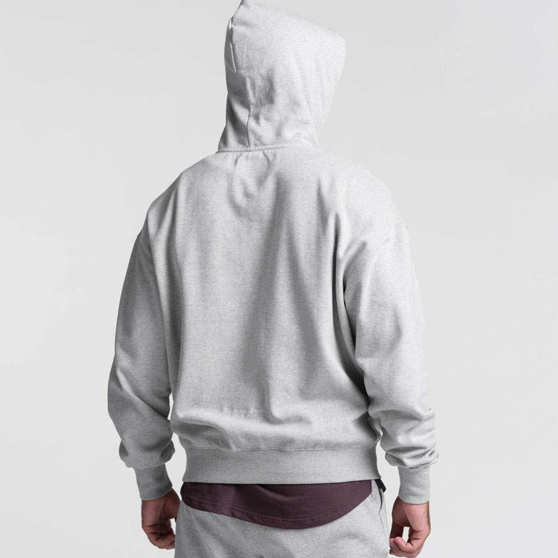 Drop shoulder Active men hoodies Manufacturer | pullover thick fleece cotton Hoodies factory - 图片 4