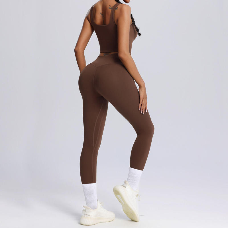 Custom Lycra Spandex Sports Bra And Leggings Manufacturer | 2 Piece Yoga Sets For Women suppliers - 图片 5