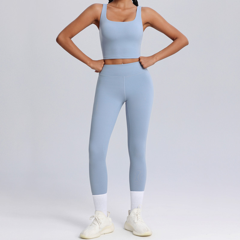 Custom Lycra Spandex Sports Bra And Leggings Manufacturer | 2 Piece Yoga Sets For Women suppliers - 图片 2