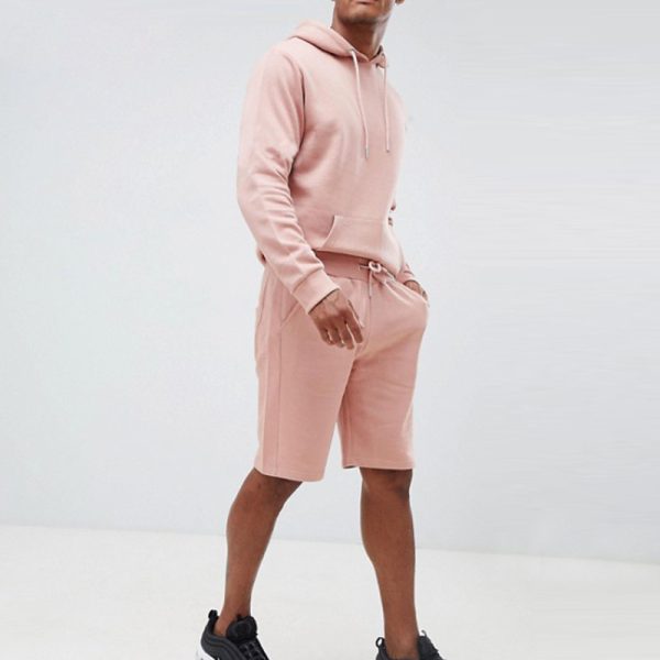 Sports Tracksuit Short Set Manufacturer | Custom Logo Plain Men Tracksuit Sweatsuit Supplier - 图片 2