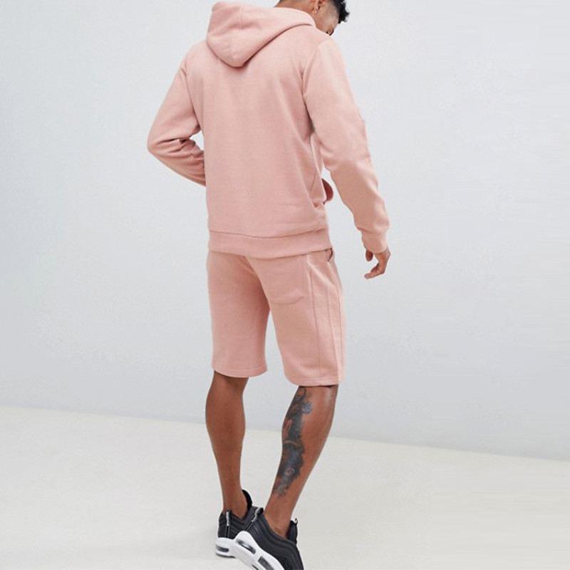 Sports Tracksuit Short Set Manufacturer | Custom Logo Plain Men Tracksuit Sweatsuit Supplier - 图片 3