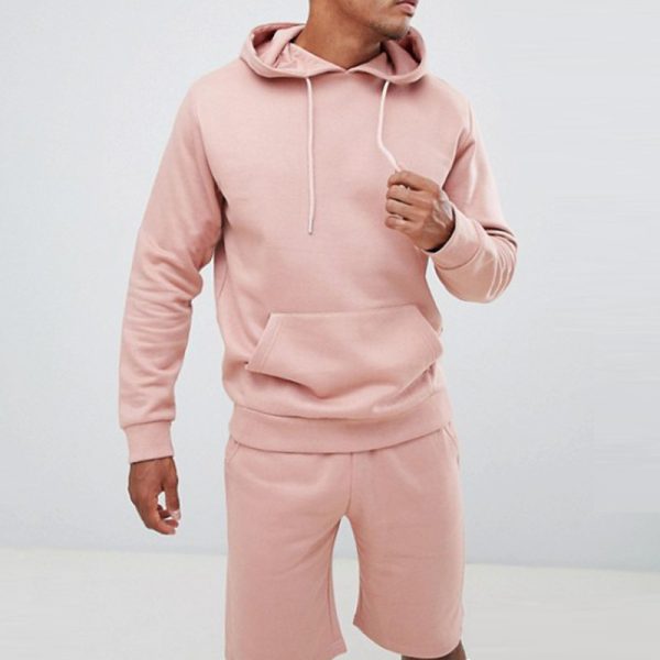Sports Tracksuit Short Set Manufacturer | Custom Logo Plain Men Tracksuit Sweatsuit Supplier - 图片 4