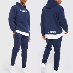 Custom Printed Logo Sports Mens Tracksuit Manufacturer | Blank Plain Sweatpants And Hoodie Set Supplier