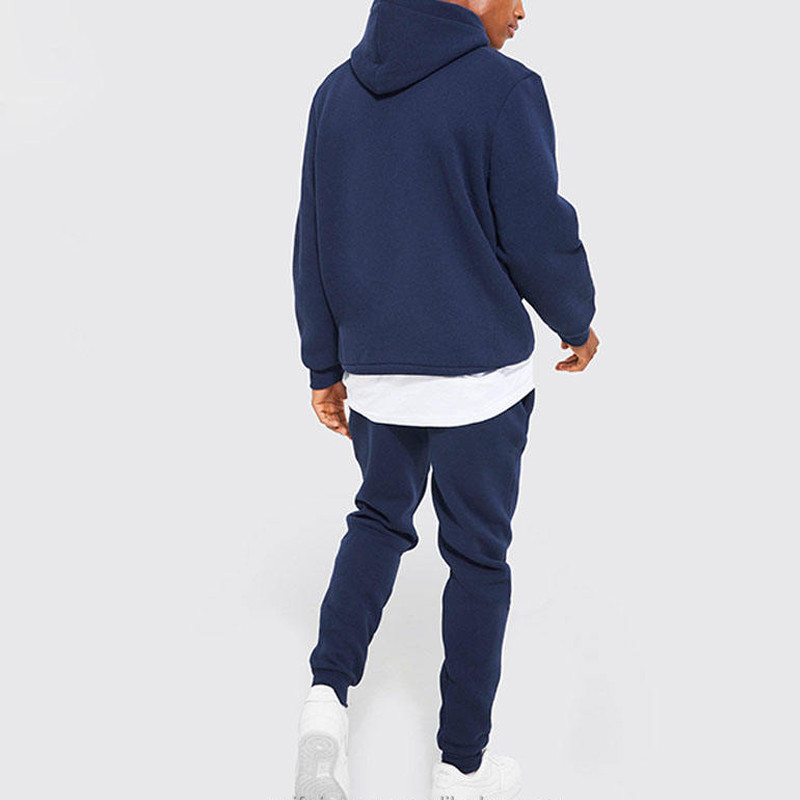 Custom Printed Logo Sports Mens Tracksuit Manufacturer | Blank Plain Sweatpants And Hoodie Set Supplier - 图片 3