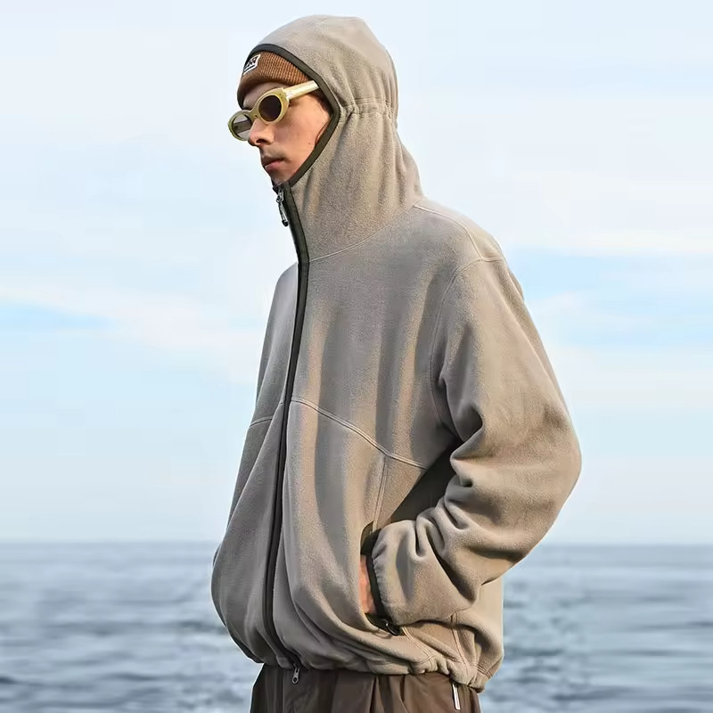 Custom Fleece Softshell Jacket Manufacturer | Hooded Biker Jacket Supplier - 图片 3