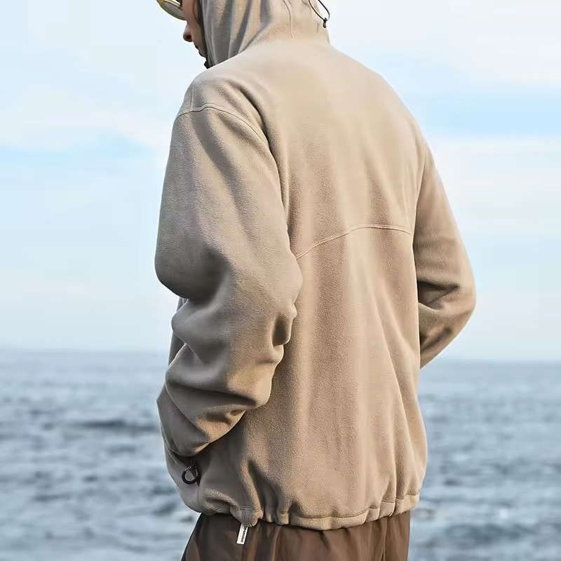 Custom Fleece Softshell Jacket Manufacturer | Hooded Biker Jacket Supplier - 图片 2